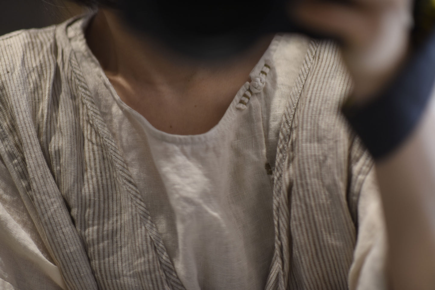 Tunique surdimensionnée en rami lavé