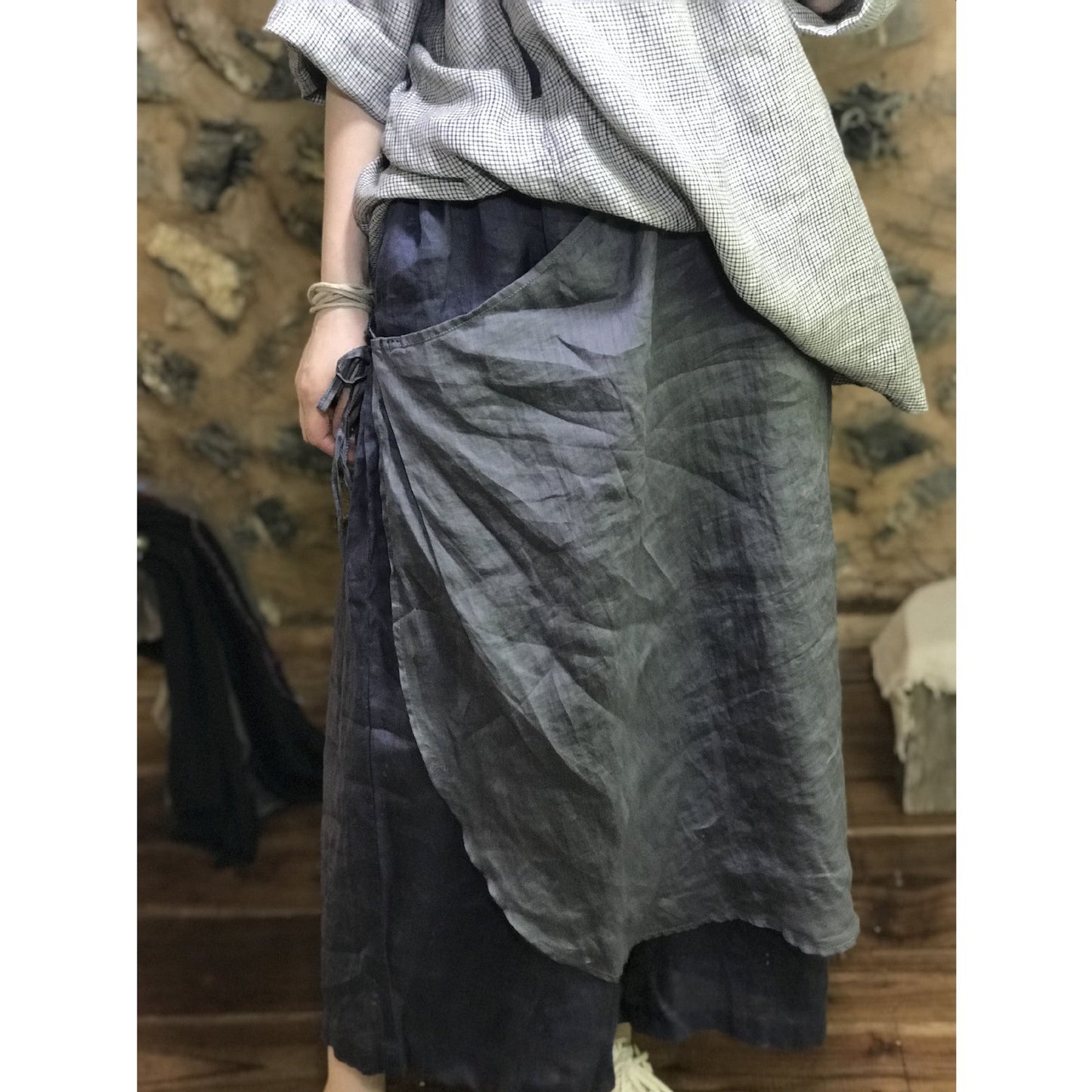 Jupe-pantalon large style Boho Flow