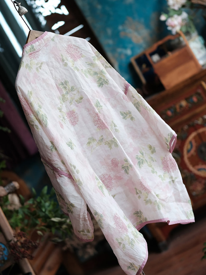 Coupe-vent à fleurs vintage