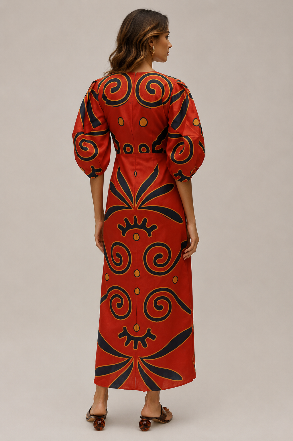 Summer Linen Tribal Dress