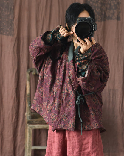 Veste contrastée Vintage Bloom