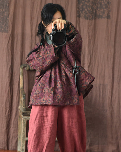 Veste contrastée Vintage Bloom