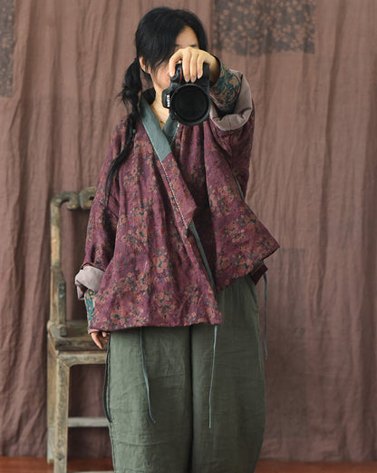 Veste contrastée Vintage Bloom