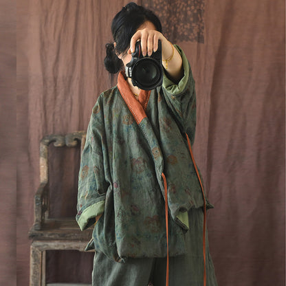 Veste contrastée Vintage Bloom
