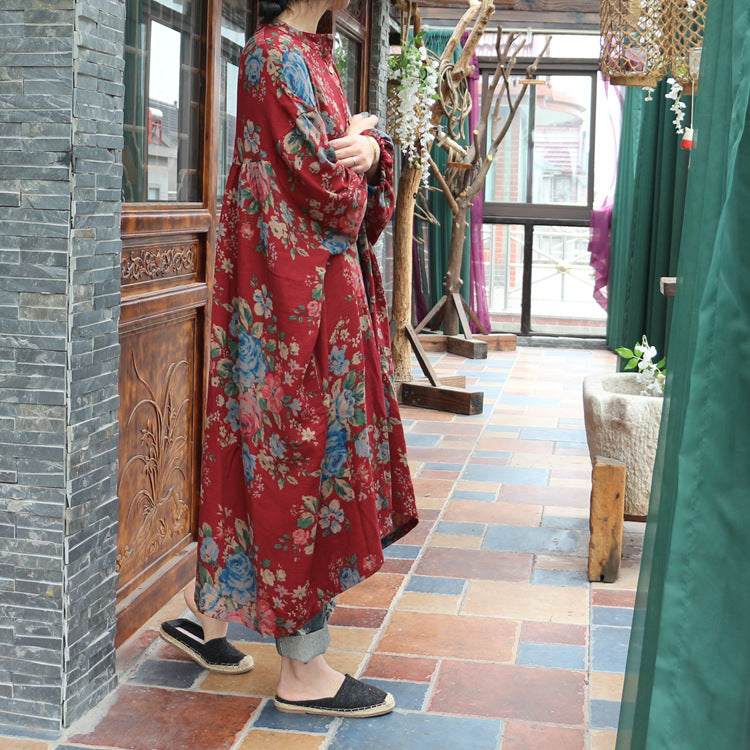 Robe tunique fleurie bohème