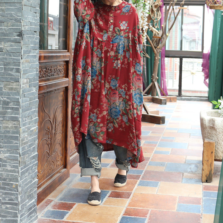 Robe tunique fleurie bohème
