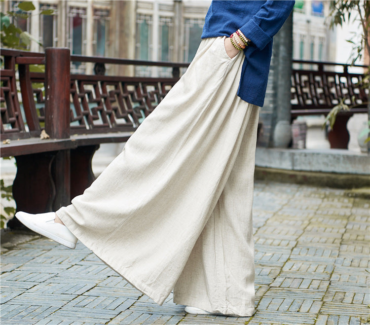 Pantalon large en lin Breeze