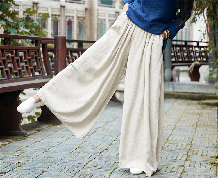 Pantalon large en lin Breeze