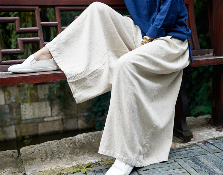 Pantalon large en lin Breeze