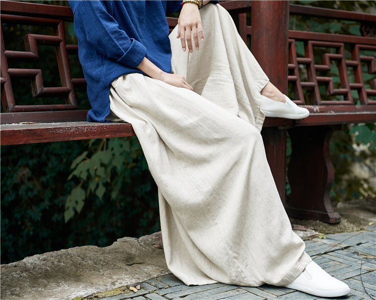 Pantalon large en lin Breeze