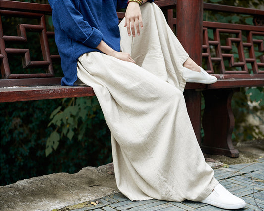 Pantalon large en lin Breeze