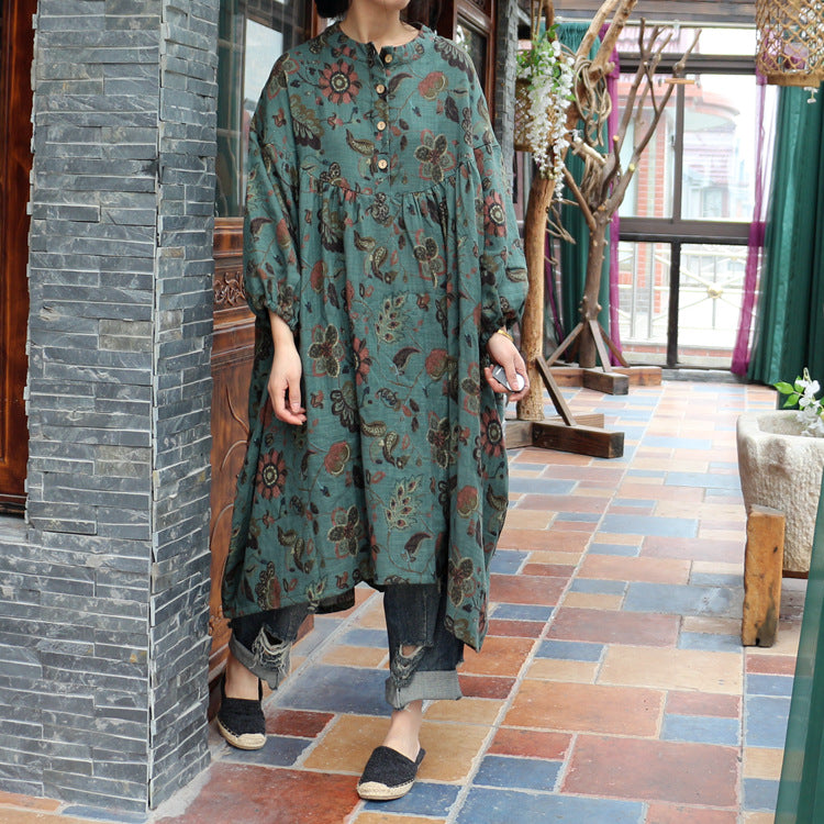Robe tunique fleurie bohème