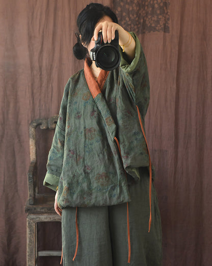 Veste contrastée Vintage Bloom