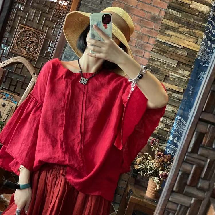 Chemisier vintage rubis