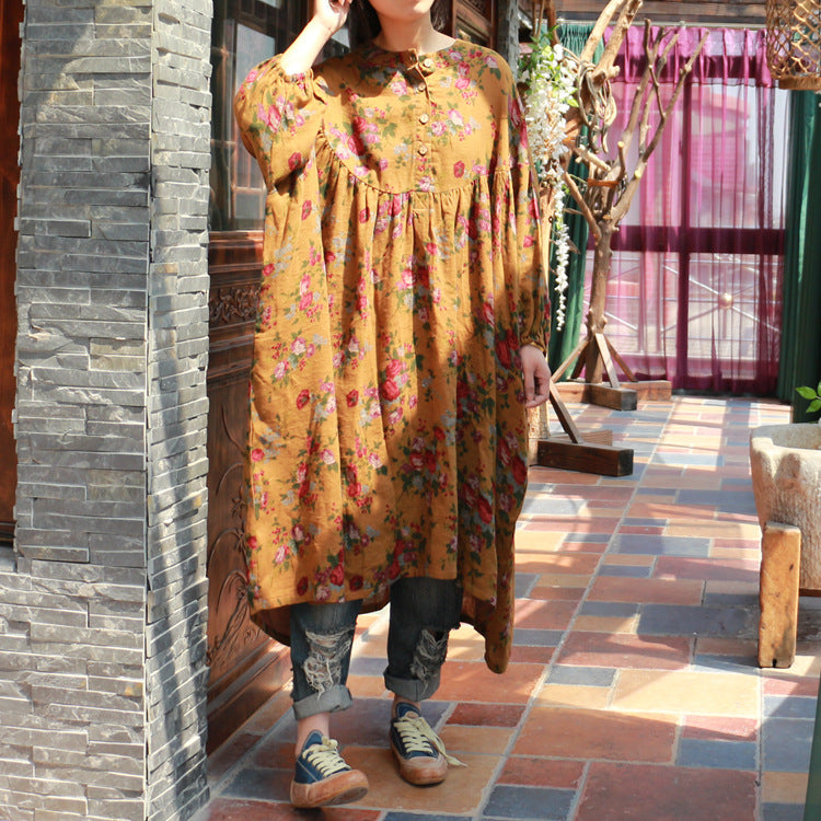 Robe tunique fleurie bohème
