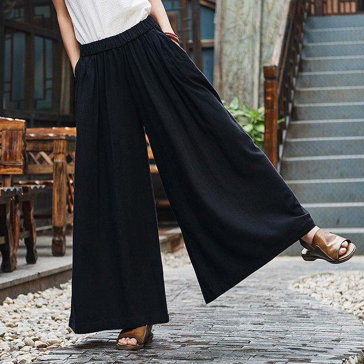 Pantalon large en lin Breeze