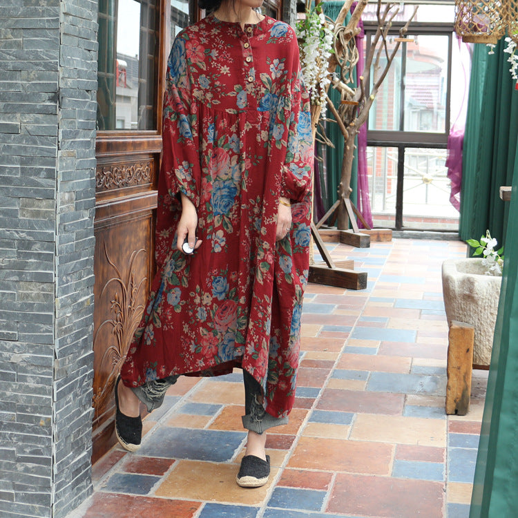 Robe tunique fleurie bohème
