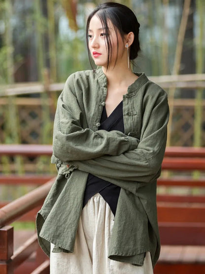 Veste en lin oversize Nature