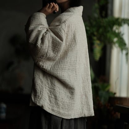Patchwork Flower Linen-Cotton Jacket