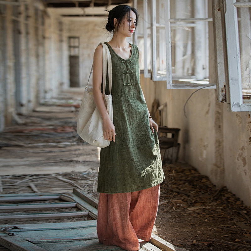 Vestido Túnica de Lino y Algodón – Estilo Natural Boho