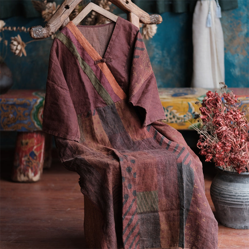 Robe tunique en lin ramie vintage Harmony