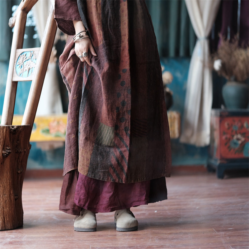 Robe tunique en lin ramie vintage Harmony