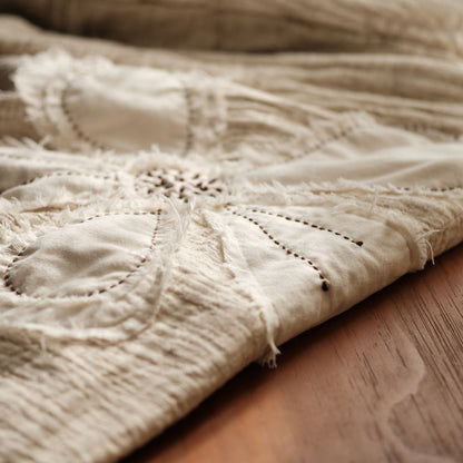 Patchwork Flower Linen-Cotton Jacket
