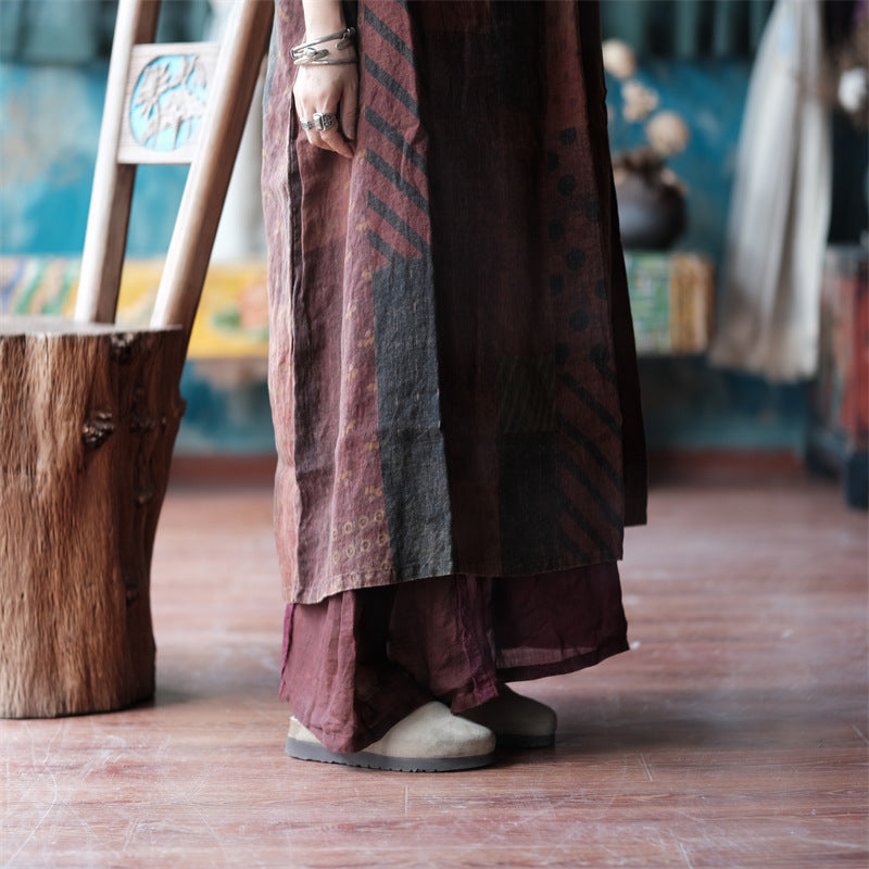 Robe tunique en lin ramie vintage Harmony