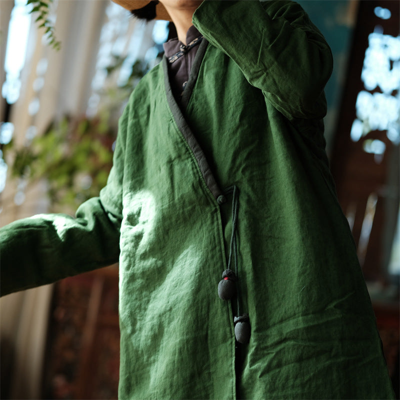 Veste vintage en lin avec accessoires de cravate en tissu