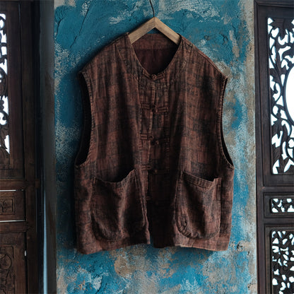 Gilet fleuri vintage
