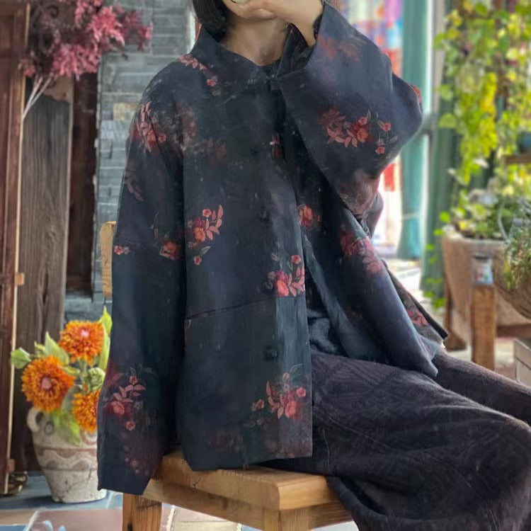 Veste en lin vintage Bloom