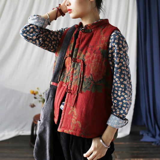 Gilet écarlate vintage