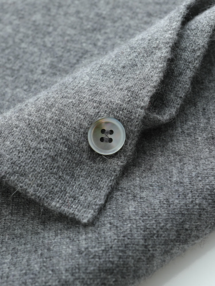 Chemisier élégant à col roulé en tricot