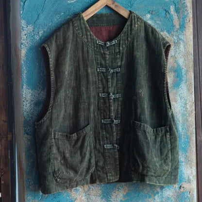 Gilet fleuri vintage