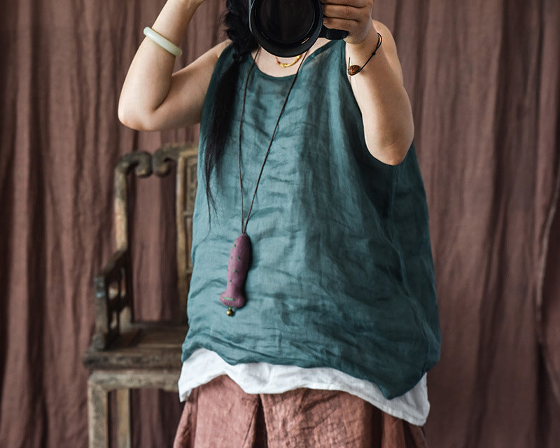 Camisole en lin vintage Bluz