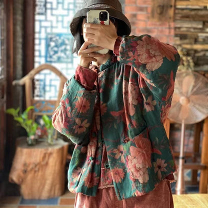 Veste en lin vintage Bloom