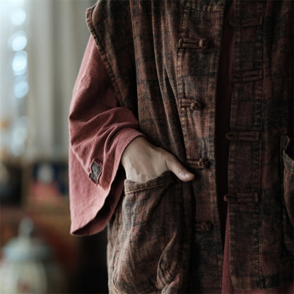 Gilet fleuri vintage