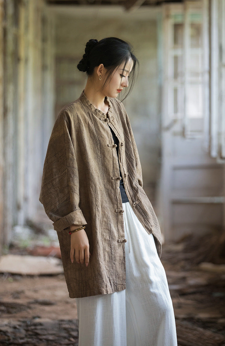 Chemise longue en lin Vintage Harmony