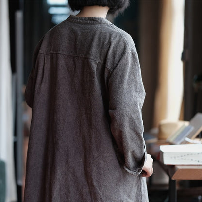 Manteau vintage Grace en coton et lin