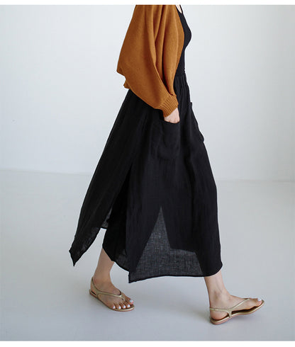 Jupe-pantalon en lin de Kyoto