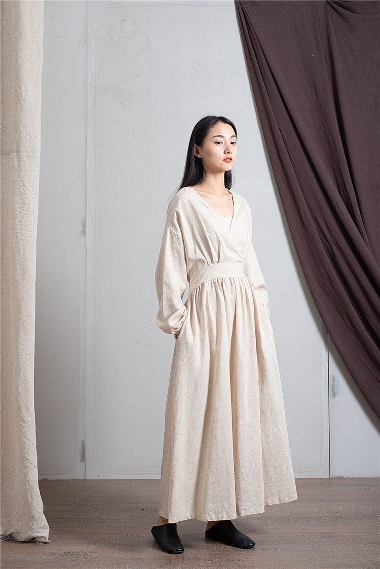 Robe midi en lin Zen