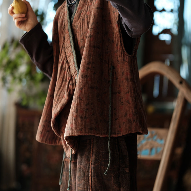 Gilet croisé vintage Daisy