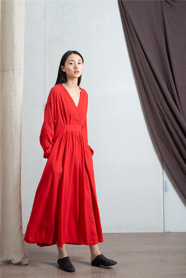 Robe midi en lin Zen