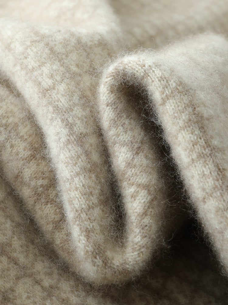 Cape à franges en cachemire Luna