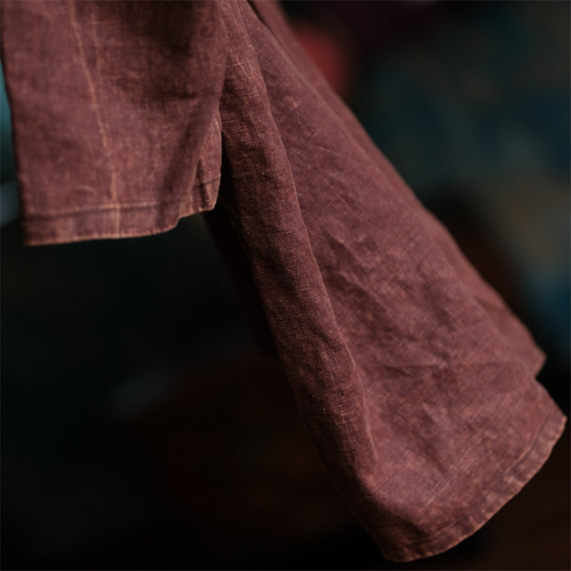Camisa Oversize de Lino Vintage Breeze para Mujer – Ligera y Transpirable