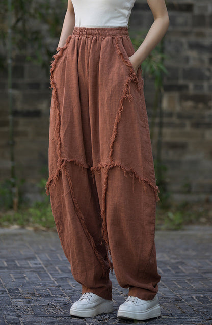 Pantalon patchwork bohème