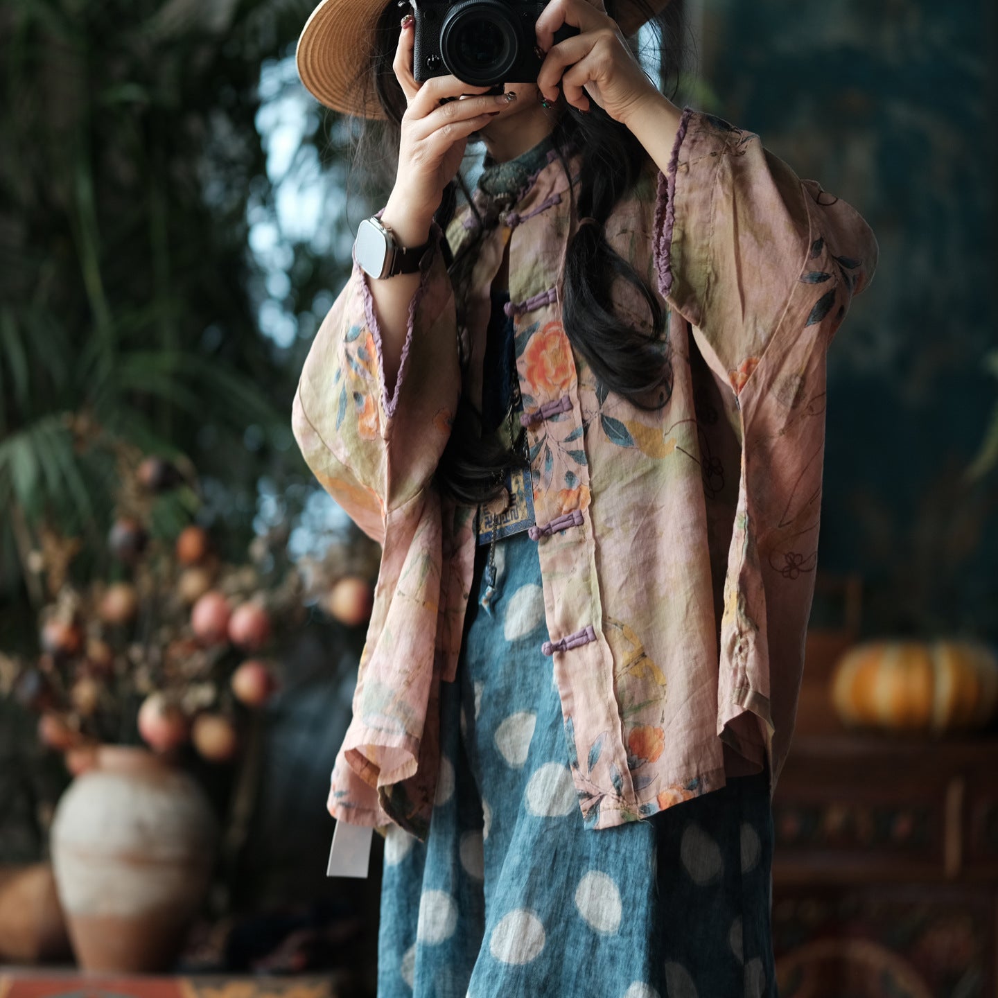 Blush Garden Ramie Jacket
