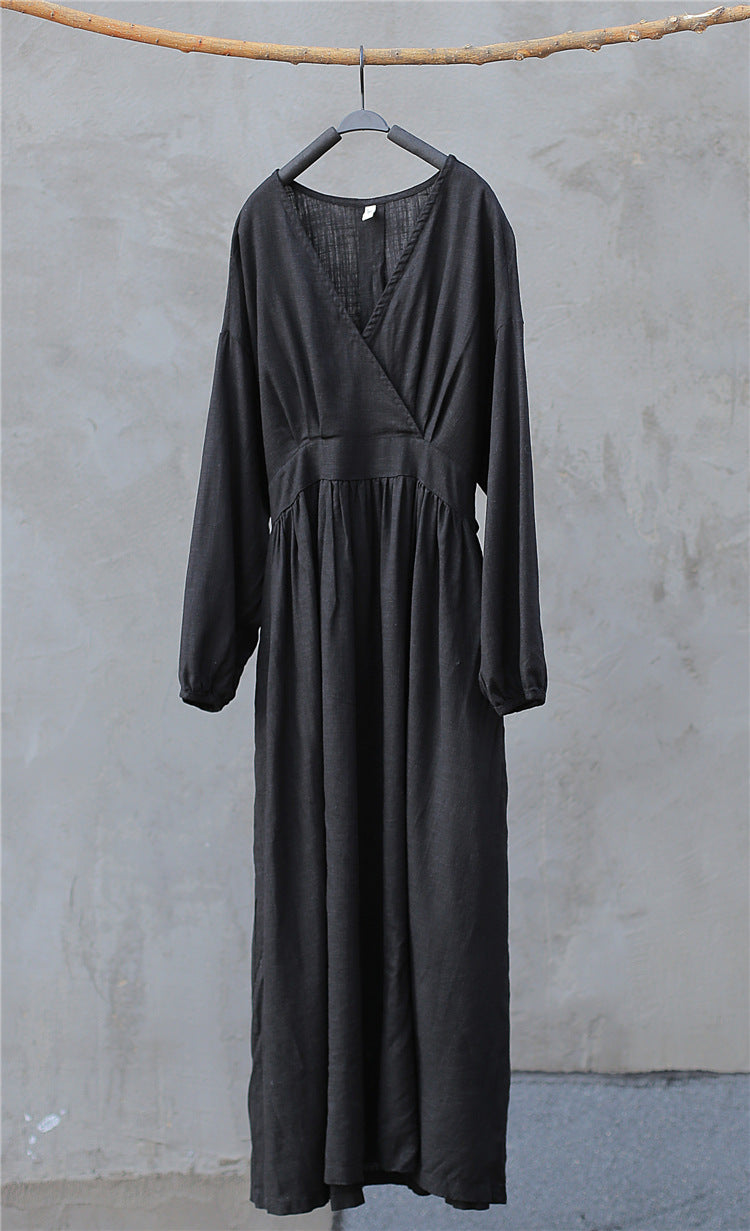 Robe midi en lin Zen