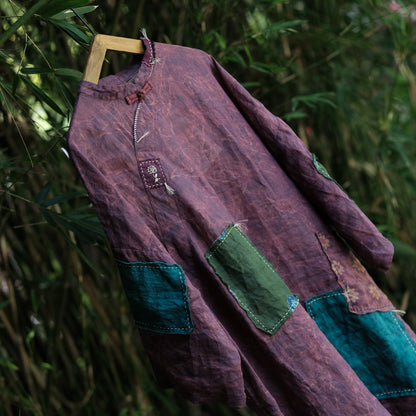 Cloudwash Mandarin Linen Dress