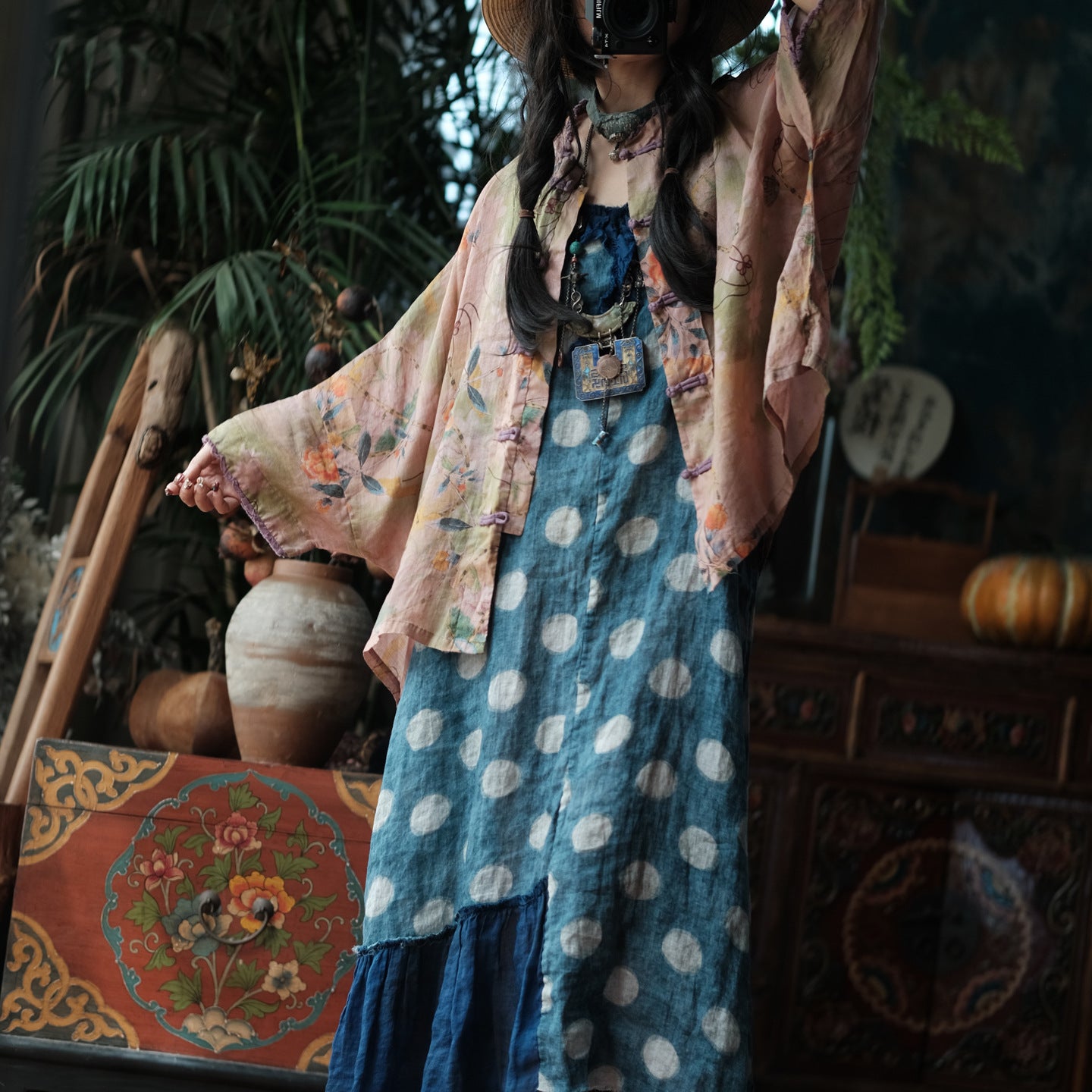 Blush Garden Ramie Jacket